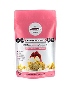 The Monday Food Co Classic Vanilla Sponge Cake Keto Mix 250g