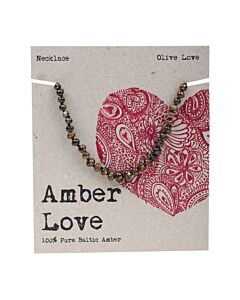 Amber Love Children's Necklace Olive Love 33cm